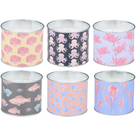 Κερί Citronella Σε Μεταλλικό Δοχείο Σε 6 Σχέδια ARTI CASA