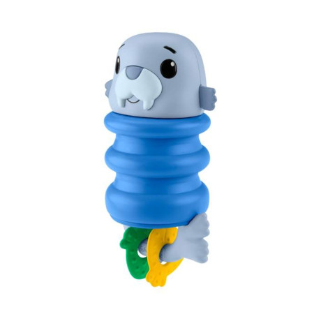 Fisher-Price: Squishseas Silicone - Walrus Rattle (Jhb56)