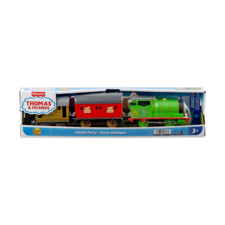 Fisher-Price Thomas: & Friends: Motorized Trains - Classic Percy With 2 Wagons Train (Jfh33)