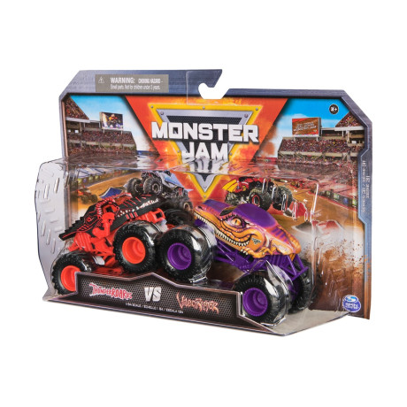 Spin Master Monster Jam: Thunderroarus vs Velociraptor - 2 Pack Vehicle (20150279)