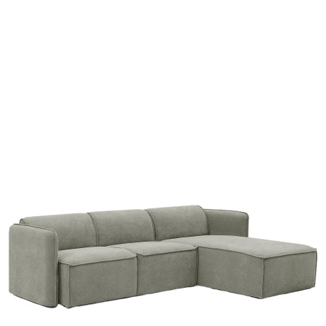 Καναπές Γωνιακός Αναστρέψιμος ArteLibre MAFFEI Γκρι Ύφασμα 268x163x76cm