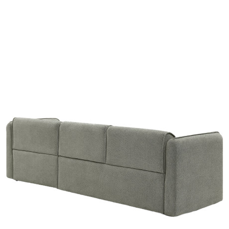 Καναπές Γωνιακός Αναστρέψιμος ArteLibre MAFFEI Γκρι Ύφασμα 268x163x76cm