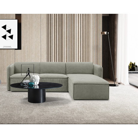 Καναπές Γωνιακός Αναστρέψιμος ArteLibre MAFFEI Γκρι Ύφασμα 268x163x76cm