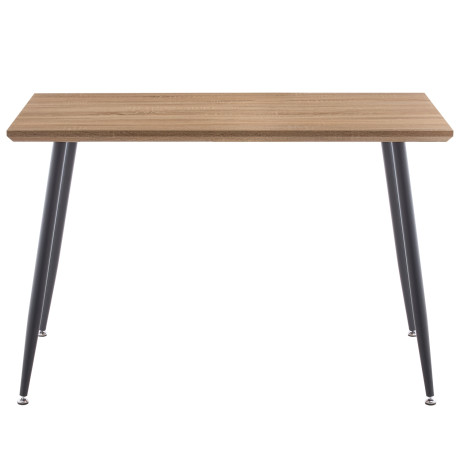 Τραπέζι Τραπεζαρίας ArteLibre MINOS Sonoma/Μαύρο Μέταλλο/Μοριοσανίδα 120x70x75cm