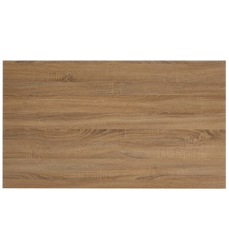 Τραπέζι Τραπεζαρίας ArteLibre MINOS Sonoma/Λευκό Μέταλλο/Μοριοσανίδα 120x70x75cm