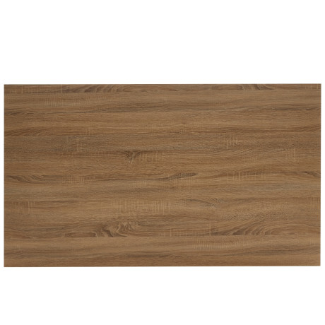 Τραπέζι Τραπεζαρίας ArteLibre ADONIS Sonoma/Μαύρο Μέταλλο/Μοριοσανίδα 140x80x76cm