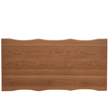 Τραπέζι Τραπεζαρίας ArteLibre AEMON Σκούρο Ακακία/Μαύρο Μέταλλο/Μοριοσανίδα 180x90x75cm