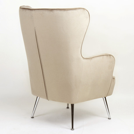 Πολυθρόνα ArteLibre VITTORIA Καφέ Βελούδο 76x79x101cm