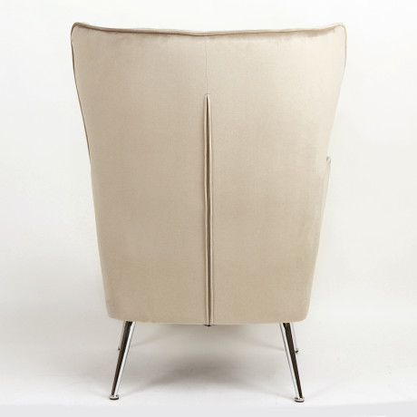 Πολυθρόνα ArteLibre VITTORIA Καφέ Βελούδο 76x79x101cm