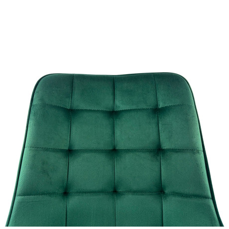 Καρέκλα Τραπεζαρίας ArteLibre BRISA Πράσινο/Μαύρο Βελούδο/Μέταλλο 53x60x85cm