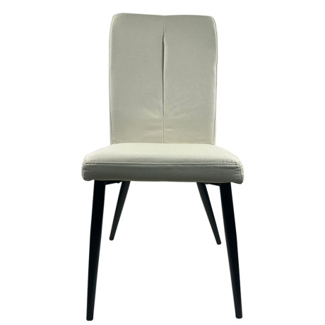 Καρέκλα Τραπεζαρίας ArteLibre FANDANGO Μπεζ/Μαύρο Ύφασμα/Μέταλλο 43x56x97cm