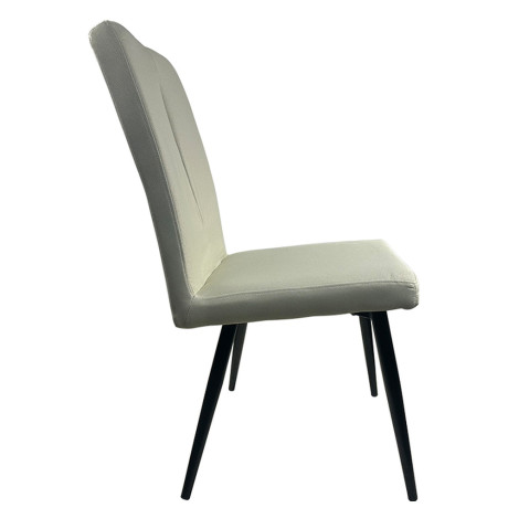 Καρέκλα Τραπεζαρίας ArteLibre FANDANGO Μπεζ/Μαύρο Ύφασμα/Μέταλλο 43x56x97cm