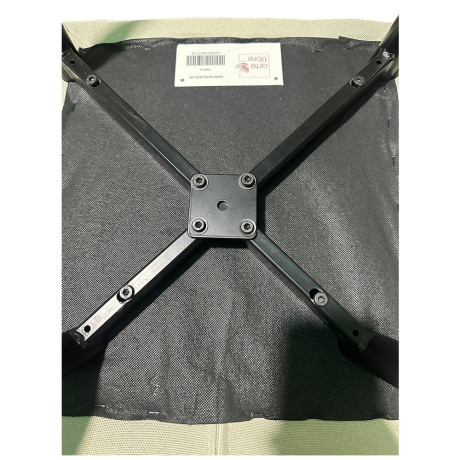 Καρέκλα Τραπεζαρίας ArteLibre FANDANGO Μπεζ/Μαύρο Ύφασμα/Μέταλλο 43x56x97cm