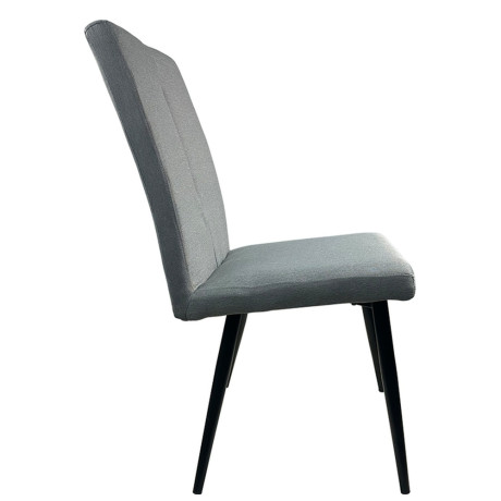 Καρέκλα Τραπεζαρίας ArteLibre FANDANGO Γκρι/Μαύρο Ύφασμα/Μέταλλο 43x56x97cm