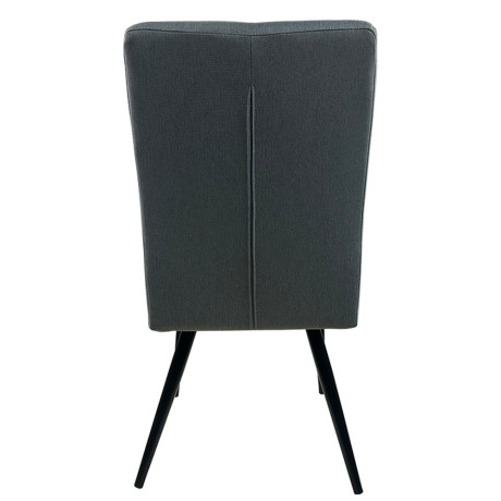 Καρέκλα Τραπεζαρίας ArteLibre FANDANGO Γκρι/Μαύρο Ύφασμα/Μέταλλο 43x56x97cm