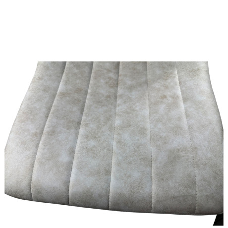 Καρέκλα Τραπεζαρίας ArteLibre YUCARIA Μπεζ/Μαύρο PU/Μέταλλο 44x55x86cm