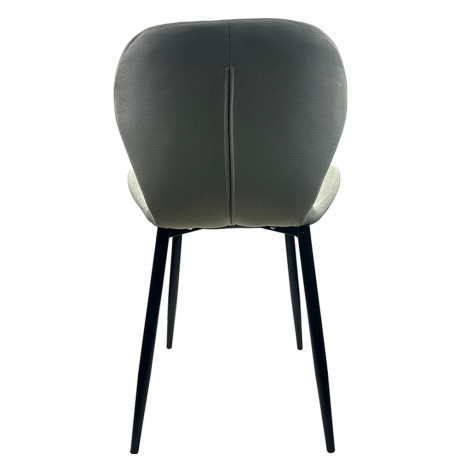 Καρέκλα Τραπεζαρίας ArteLibre RIOJA Sand/Μαύρο Ύφασμα/Μέταλλο 46x50x80cm