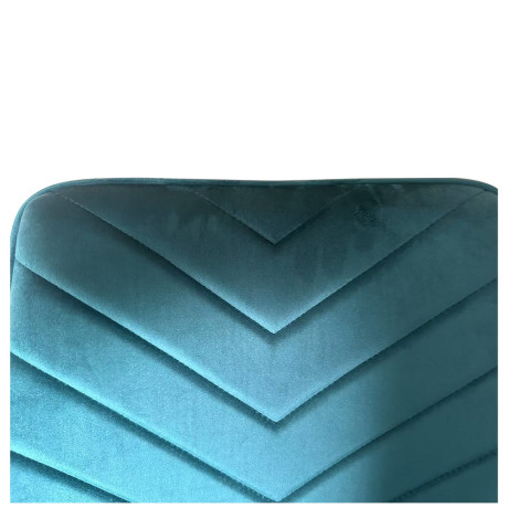 Καρέκλα Τραπεζαρίας ArteLibre FLORITA Πράσινο/Μαύρο Βελούδο/Μέταλλο 55x57x84cm