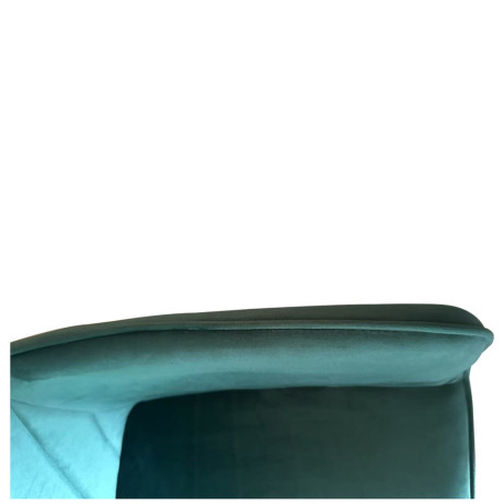 Καρέκλα Τραπεζαρίας ArteLibre FLORITA Πράσινο/Μαύρο Βελούδο/Μέταλλο 55x57x84cm