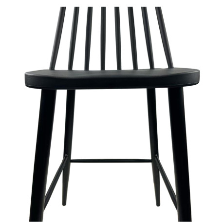 Σκαμπό Bar ArteLibre MARANTA Μαύρο PP/Μέταλλο 45x46x97cm