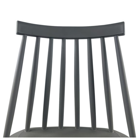 Σκαμπό Bar ArteLibre MARANTA Γκρι/Φυσικό PP/Μέταλλο 45x46x97cm