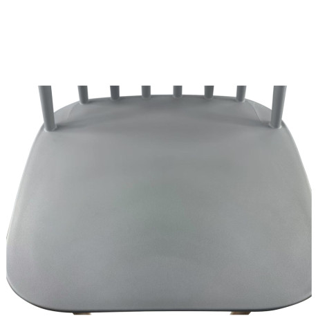 Σκαμπό Bar ArteLibre MARANTA Γκρι/Φυσικό PP/Μέταλλο 45x46x97cm