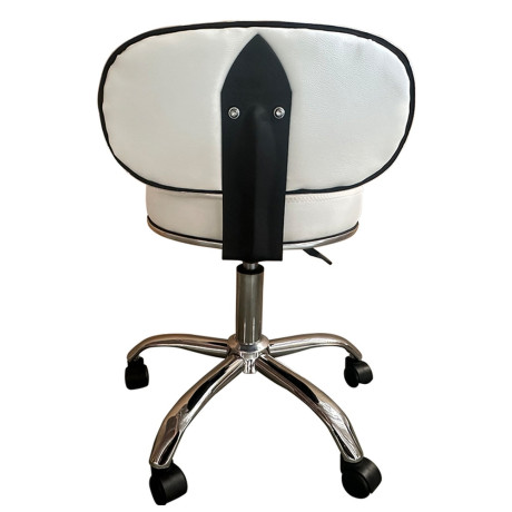 Καρέκλα Εργασίας ArteLibre FIRMEZA Λευκό/Χρώμιο PU/Μέταλλο 47x47x67/78cm