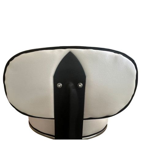 Καρέκλα Εργασίας ArteLibre FIRMEZA Λευκό/Χρώμιο PU/Μέταλλο 47x47x67/78cm