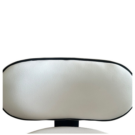 Καρέκλα Εργασίας ArteLibre FIRMEZA Λευκό/Χρώμιο PU/Μέταλλο 47x47x67/78cm