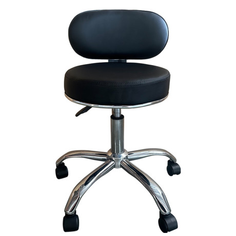 Καρέκλα Εργασίας ArteLibre FIRMEZA Μαύρο/Χρώμιο PU/Μέταλλο 47x47x67/78cm