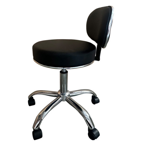 Καρέκλα Εργασίας ArteLibre FIRMEZA Μαύρο/Χρώμιο PU/Μέταλλο 47x47x67/78cm