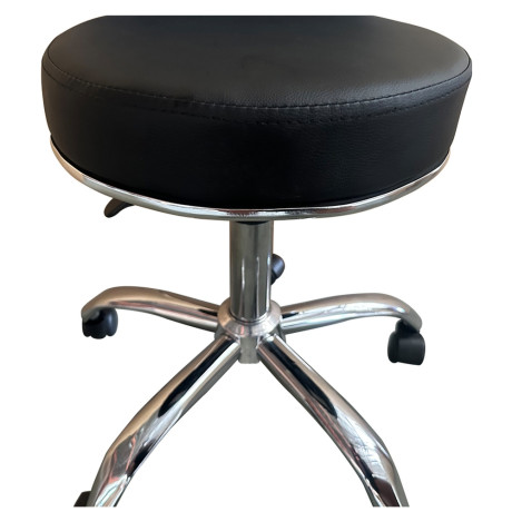 Καρέκλα Εργασίας ArteLibre FIRMEZA Μαύρο/Χρώμιο PU/Μέταλλο 47x47x67/78cm