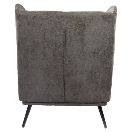Πολυθρόνα ArteLibre NORA Γκρι Ύφασμα/Μέταλλο 100x80x89cm