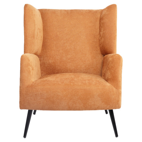 Πολυθρόνα ArteLibre NORA Πορτοκαλί Ύφασμα/Μέταλλο 100x80x89cm