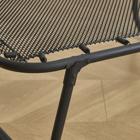 Κρεβάτι Σπαστό ArteLibre FLEXREST Με Στρώμα Πάχους 12cm Μαύρο Μέταλλο 180x80x33cm