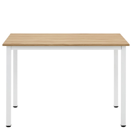 Τραπέζι Τραπεζαρίας ArteLibre VERDELL Sonoma/Λευκό Μέταλλο/Μοριοσανίδα 110x70x76cm