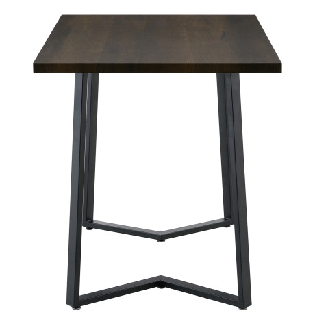 Τραπέζι Τραπεζαρίας ArteLibre WINFORD Καρυδί/Μαύρο Μέταλλο/Μοριοσανίδα 120x70x76cm