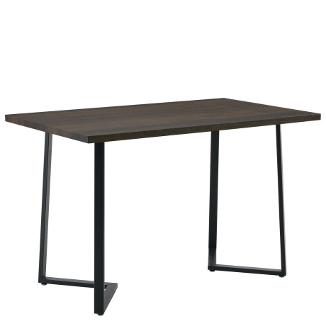 Τραπέζι Τραπεζαρίας ArteLibre WINFORD Καρυδί/Μαύρο Μέταλλο/Μοριοσανίδα 120x70x76cm