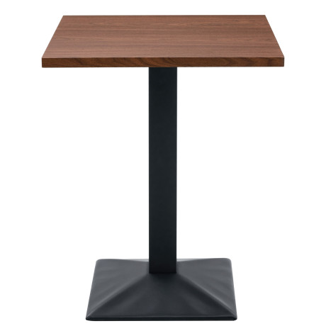 Τραπέζι Τραπεζαρίας ArteLibre BROOKWYN Καρυδί/Μαύρο Μέταλλο/Μοριοσανίδα 60x60x74cm