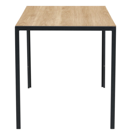 Τραπέζι Τραπεζαρίας ArteLibre CRESTMERE Sonoma/Μαύρο Μέταλλο/Μοριοσανίδα 120x70x75cm