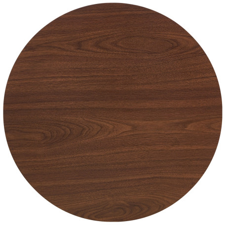 Τραπέζι Τραπεζαρίας ArteLibre QUINTON Καρυδί/Μαύρο Μέταλλο/Μοριοσανίδα 60x60x74cm