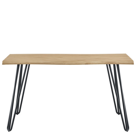 Τραπέζι Τραπεζαρίας ArteLibre BRANWELL Sonoma/Μαύρο Μέταλλο/Μοριοσανίδα 160x80x77.5cm