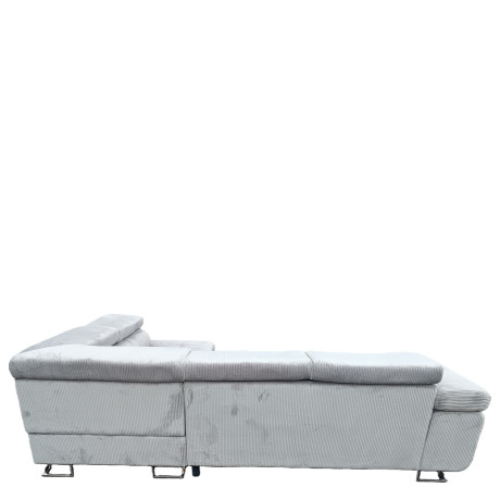 Καναπές Γωνιακός ArteLibre LUZANO Γκρι Ανοιχτό Ύφασμα/MDF 277x203x100cm