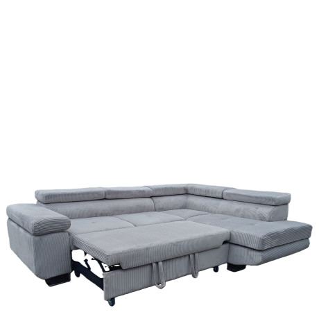 Καναπές Γωνιακός ArteLibre LUZANO Γκρι Ανοιχτό Ύφασμα/MDF 277x203x100cm