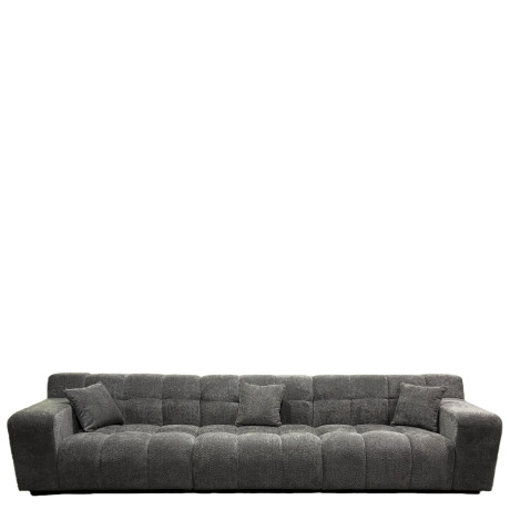 Καναπές Γωνιακός ArteLibre ORVELLA Γκρι Ύφασμα 363x194x80cm