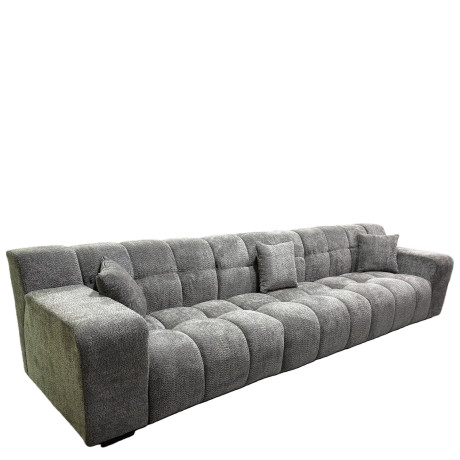 Καναπές Γωνιακός ArteLibre ORVELLA Γκρι Ύφασμα 363x194x80cm