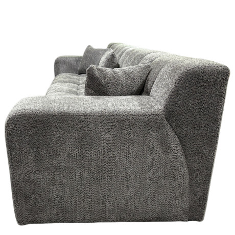 Καναπές Γωνιακός ArteLibre ORVELLA Γκρι Ύφασμα 363x194x80cm