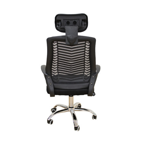 A1710 ΜΑΥΡΟ MESH ΠΟΛΥΘΡΟΝΑ ΓΡΑΦΕΙΟΥ 62Χ61Χ44-109/54-121εκ.