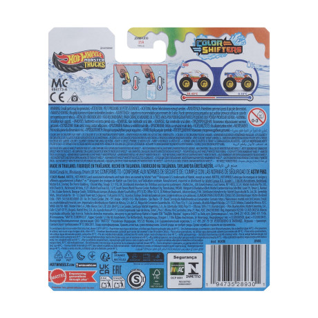 Mattel hot Wheels Monster Trucks: Color Shifters – the 909 Vehicles (Jdv86)