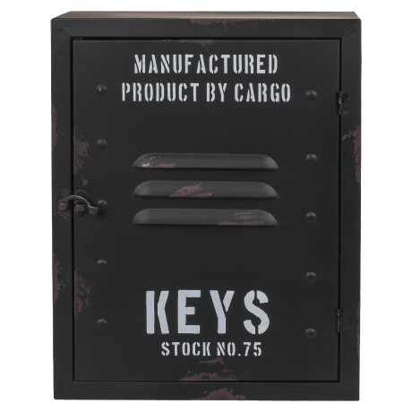 Κλειδοθήκη ‘Cargo’ 8 Θέσεων Μαύρο Μέταλλο 23x9x30cm